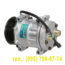 Компресор універсальний SD7H15 (Direct mount), шків 8PK 119мм, з горизонтальним розташуванням виходів, ROTALOCK, 24В 
